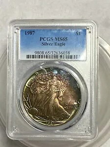 1987 �g�[�� �A�����J�� �V���o�[ �C�[�O�� �h�� $1 ASE - PCGS MS65 - �����X�^�[ �g�[�� �R�C��