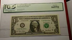 FR.1927-F*2001 $1 FW �A�M������s�� PCGS �W�F�� �V�i 66PPQ