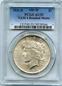 C5185- 1922-D VAM-4 �_�u�����b�g�[�g�b�v 50 �s�[�X�h�� PCGS AU53