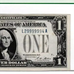 $1 1928 Vo[ؖt@j[obN S/N 29999994 قڌő̂ PCGS Fr.1601