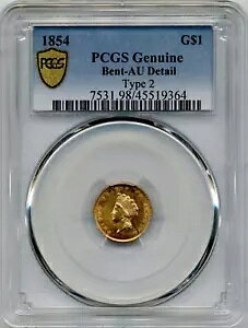 1854 US $1 oeB wbh ݁A^Cv 2 - PCGS AU ڍ