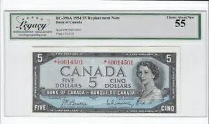 1954 �J�i�_ $5 Note BC-39bA�ASer# *I/X 0014501 Bea/Ras LEGACY AU-55 �̑�֕i