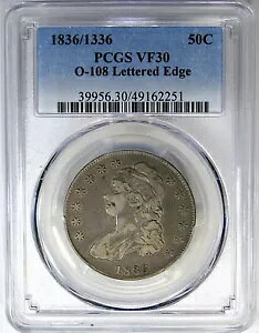 1836/1336 50C PCGS VF30 O-108 LbvtoXg ~ dvȕi!