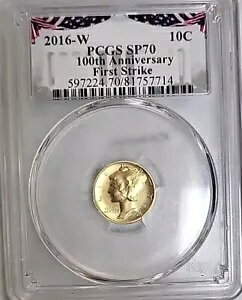 2016-W 10c 1/10 IX S[h }[L[ _C ZejA 100 N - PCGS SP 70 D81