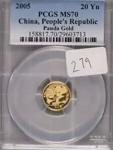 2005 20 �� �� ���� 1/20 �I���X �S�[���h �p���_ ? PCGS MS 70 ? �g�b�v �|�b�v ?? �|�b�v 17