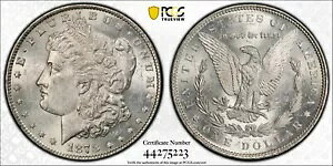 1878-P 7TF 1879 ���[�K�� �V���o�[ �_���[ PCGS MS 61 �Z�u�� �e�[�� �t�F�U�[�̃��o�[�X