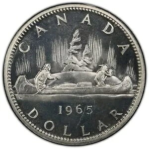 �J�i�_: 1965 $1 �^�C�v 3 ���[�W �r�[�Y�A�u�����g 5 PCGS PL66CAM ?? ���ׂȃr�[�Y�� 17 �̂�
