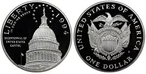 1994-S �č��c��c�����L�O�V���o�[�h�� / PCGS �ɂ�� PR70 �Ɋi�t��