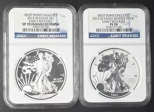 2013-W �V���o�[�C�[�O�� 2 �R�C���Z�b�g PCGS SP & PF70 ER - COINGIANTS -