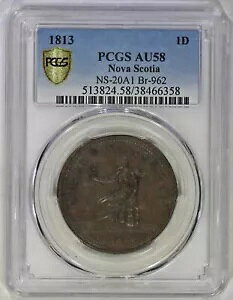 1813 Ji_ NS-20A1 moXRVAB 1 yj[ g[N PCGS AU58