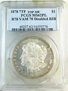 1878 7tf �����K�� �h�� PCGS MS62PL &VAM 70 �_�u�� RIB TOP100* EP