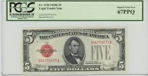1928E $5 �@��ʉ� FR#1530 PCGS 67 �f���炵����� �V�i PPQ