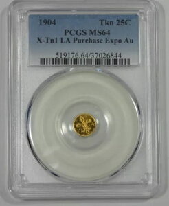 1904 NCWAiwGLX| 25c S[h g[NF PCGS MS 64 X-Tn1
