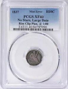 1837 V[ebh oeB n[t _C PCGS XF40 Ȃ [W fCg  Nbv ~g G[