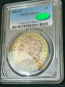 ????1883-O �����K�� �h�� PCGS MS63 & CAC!��K�͂ȃO���[�������X�^�[�̃g�[��!!!????