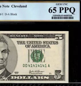 2003 $5 �A�M������s���� PCGS 65PPQ ��W�a�����X�[�p�[���s�[�^�[ 41414141