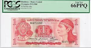 �z���W�����X 1980 �����s������ 1 �� PCGS SCWPM#68a 66PPQ ��� �V�i 1304