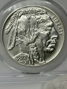 2001 D �A�����J�� �o�b�t�@���[ �V���o�[ �_���[ PCGS MS-70 �u���b�N �_�C�������h ���x��