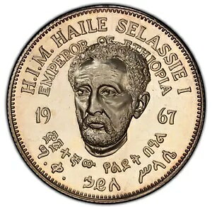エチオピア - 1967 ハイレ セラシエ - クラウン - PCGS PR66CAM - PCGS に知られているのは 2 台のみ