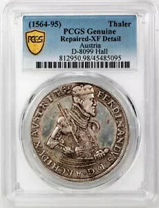 I[XgA 1564-1595 1 Thaler, Ferdinand I - Cat #D-8099 z[ - PCGS XF ڍ