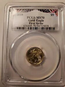 2018 $5 PCGS t@[Xg XgCN S[h C[O MS70 1/10 IX AJzIW x