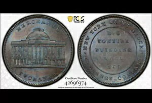 1837 �j���[���[�N �n�[�h �^�C���Y �g�[�N�� HT-294 PCGS MS62BN �}�[�`�����g Ex�B�f���炵���ڗ�
