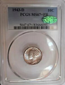 1943-d B}[L[_CB PCGS MS67+FB Bf炵BU+B CAC