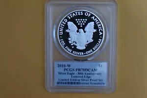 2016 W �V���o�[ �C�[�O�� ����Ńv���[�t �Z�b�g PCGS PR70DCAM
