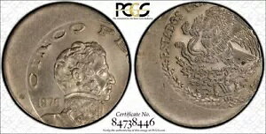 1976 Mo PCGS MS64 ミント エラー センターオフ - メキシコ - 5 ペソ コイン #45617A