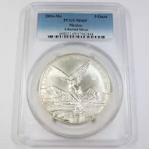 2016  PCGS MS69 |LVR - 5 IX Vo[ x^ - Un Onza RC #43192V