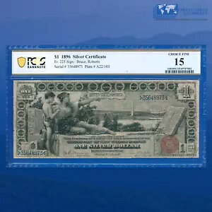 Fr.225 1896 $1 1 �h����ؖ����u����m�[�g�v�APCGS 15 #68973