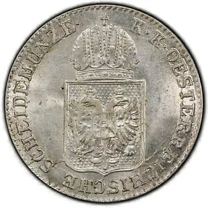 I[XgA: 1848-A 6 Kreuzer PCGS MS64 ? PCGS ̗B̍ō̌̂悤Ȋ炩ȕ\