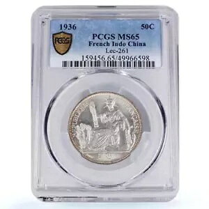 �t�����X �t�����X �C���h�V�i 50 �Z���g �V�[�e�b�h �}���A���k MS65 PCGS ��� 1936