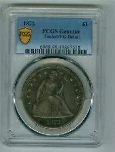 �č� 1872 �N �V�[�e�b�h ���o�e�B �h�� PCGS �{�� VG �ڍ׃c�[���t��