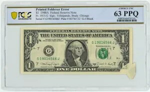 FR #1915-G $1 1988A FRN tH[hI[o[ G[ Ch Unc 63 PPQ PCGS 947695-33