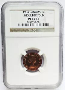 1954 V_[ tH[h (SF) Ji_ 1 Zg - NGC F PL65 RB - X[ 1 Zg