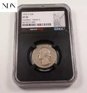 1932-D ���V���g�� �N�H�[�^�[ - NGC VF20 - VaultBox �V���[�Y 3 - �d�v�ȓ��t!