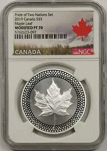 2019 �J�i�_ ���[�v�� ���[�t �V���o�[ $5 NGC �C�� PF70 �v���C�h �I�u �g�D�[ �l�C�V�����Y