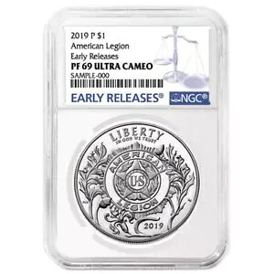 2019-P �v���[�t $1 �A�����J�݋��R�l�� 100th Ann NGC PF69UC �u���[ ER ���x��