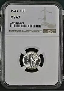 1943 P  NGC MS-67 Â
