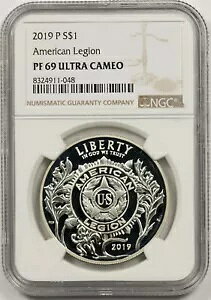2019-P American Legion $1 NGC PF69UCAM ���_���L�O�V���o�[ �_���[