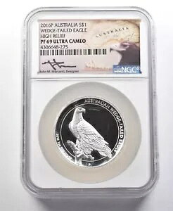 2016 P �I�[�X�g�����A �V���o�[ $1 �I�I���V HR �����J���e�B PF69 NGC *0247