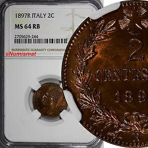 C^A Exg 1  1897-R 2 `FeV~ NGC MS64 RB iCXg[jO KM# 30 (244)