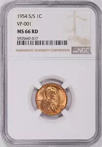 1954-S J[ EB[g RPM -2 - S/S - NGC ~g G[ MS 66 RD