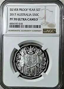 2017 I[XgA̍ Vo[ 50 Zg NGC PF70 Eg JI