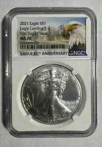 2021 �V���o�[ �C�[�O�� �h�� - ���s���� - ���� T-2 - NGC MS70