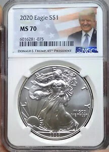 2020 AJ Vo[ C[O $1 NGC MS70 hih J. gv x zCg RA