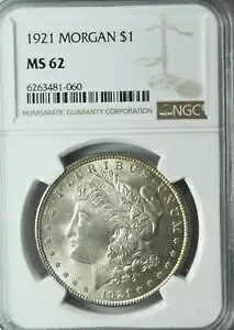 1921 $1 [K Vo[ 1 h NGC MS62 VAM 27A Ch A[h LDS