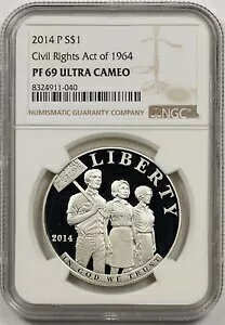 2014-P 1964 N@ $1 NGC PF 69 UCAM LOh