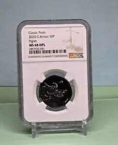 2020 UK 50p - fBYj[NVbN ܂̃v[ sObg NGC MS68 DPL jEGł͂܂